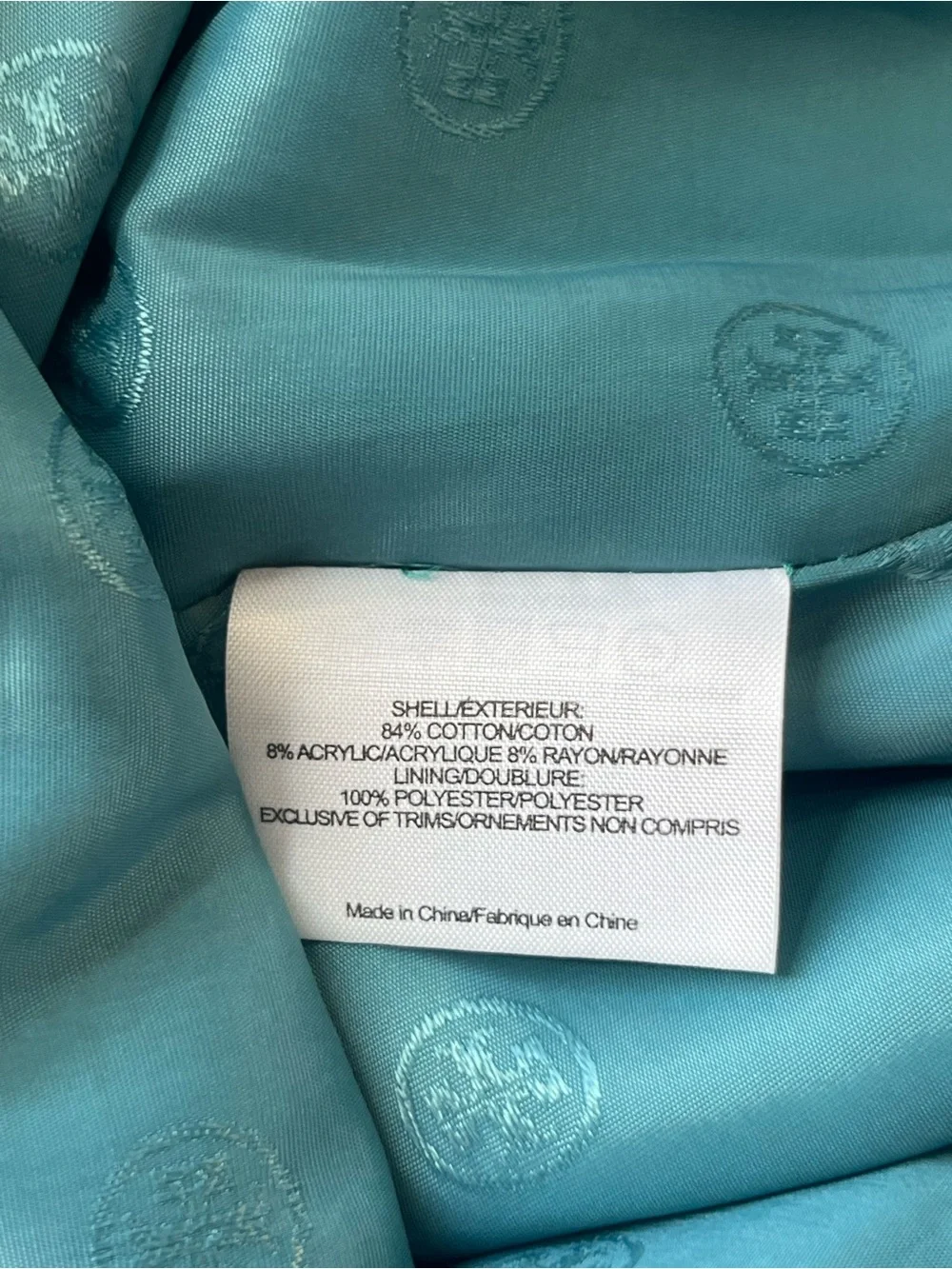 Tory Burch Nora Tweed Fringe Beaded Pencil Skirt Aqua Blue Size 0
